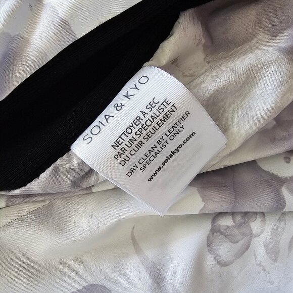 Soia & Kyo Beka Hooded Leather Jacket - 2016 - Black - Sz XS - Picture 9 of 16